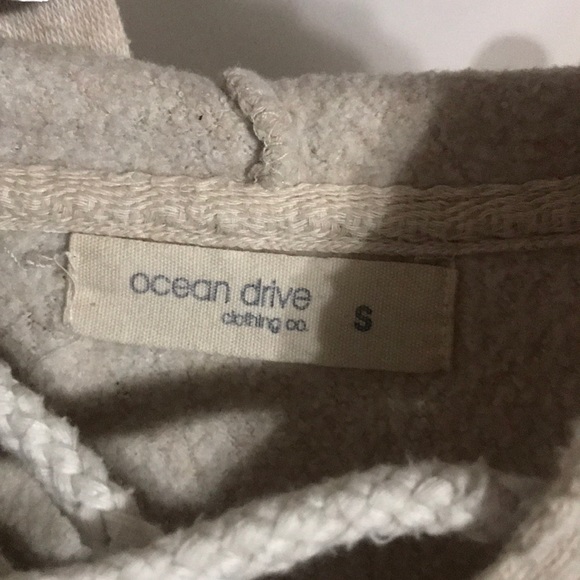 ivory beach tie up hoodie/ sweater - Picture 3 of 3